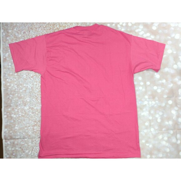 Vintage Hanes Womens Size XL Pink Single Stitch T Shirt CIDC Kids Graphic - Picture 3 of 8
